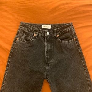 Zara high rise mom jeans
